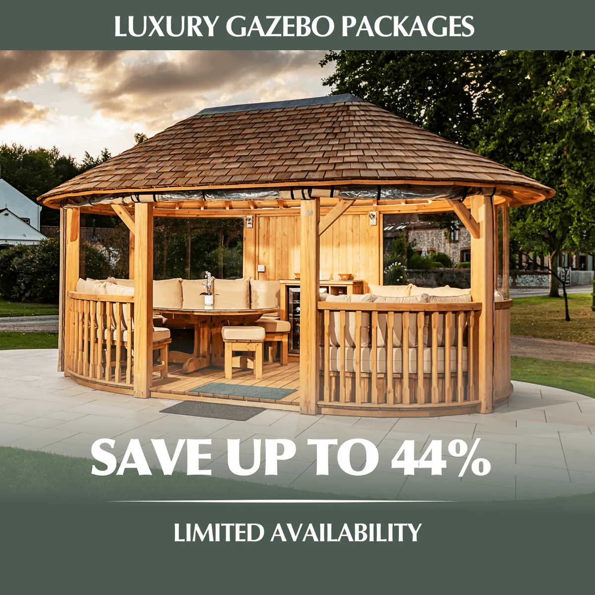 Exclusive August Luxury Gazebo Packages – Limited Availability